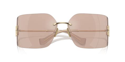 miu miu sunglasses rimless|Miu Miu runway sunglasses.